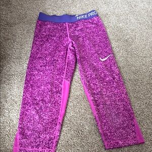 Nike Kids Pink Capris